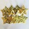 Gold Star Christmas Tree Ornaments Set COLLAPSIBLE (8 ct.) 5 Inches Tall
